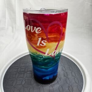 Large Pride Tumbler, LGBTQIA+, Rainbow